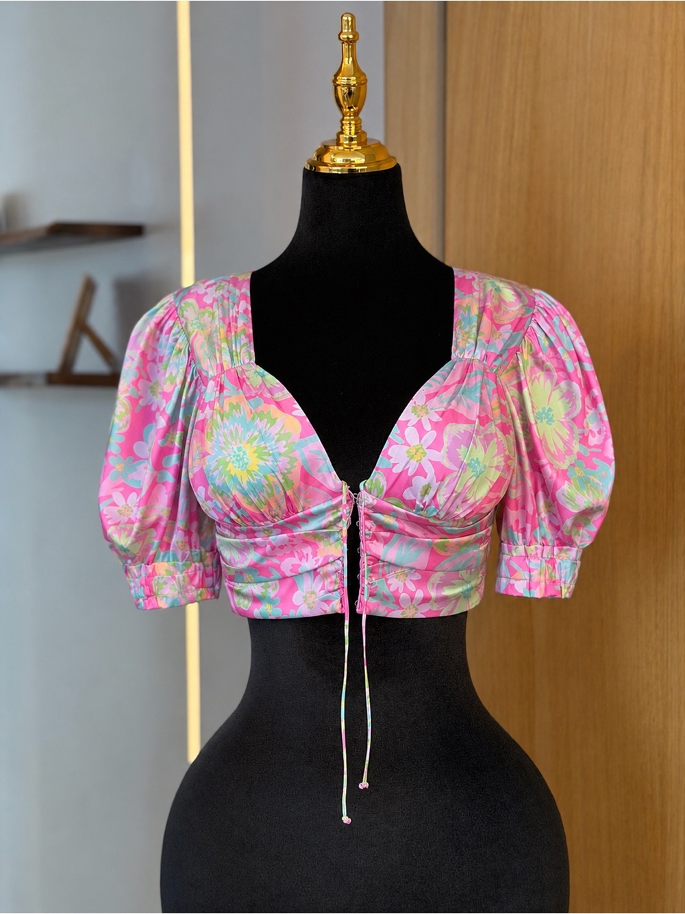 For Love & Lemons Y2K Coquette Floral Corset Top | Tropical Muse